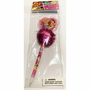 Disney Princess Pom Pom Pen Pink Birthday Party Favors Supplies BRAND NEW - Picture 1 of 3