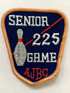 AJBC American Junior Bowling Congress SENIOR 225 GAME Patch - Vintage - Picture 1 of 1
