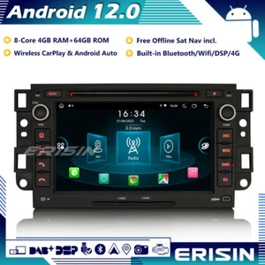 64GB Android 13 Autoradio GPS DAB+ CarPlay Wifi DVD Chevrolet Aveo Captiva Epica - Foto 1 di 18