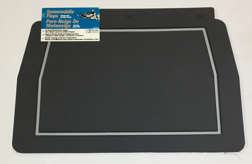 PlastiColor 7067 Snowmobile Flap Black Pre-Cut Mounting Holes Black - Image 1 of 1