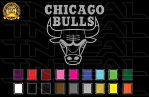 Chicago Bulls Decal Sticker Basketball Team Logo NBA Vinyl Car Window Wall - Bild 1 von 2