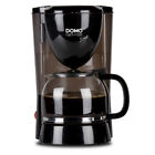 Kaffeemaschine 1,5 Liter Kaffeeautomat 800 W Filterkaffeemaschine schwarz DOMO