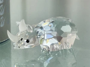 Swarovski Figurine 151521 Rhinoceros 6,3 CM + Boxed + Certificate+ Top Au - Picture 1 of 4