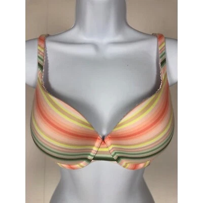 Бюстгальтер женский Victoria's Secret размер 32DD с легкой подкладкой на косточках идеальной формы оранжевый - Изображение 1 из 4