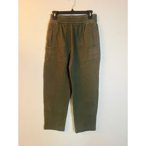 Madewell pantaloni cargo trapuntati verde oliva XS pantaloni casual con coulisse in vita - Foto 1 di 5
