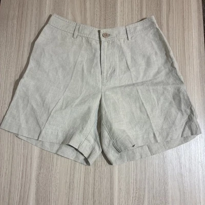 Pantalones cortos GAP para mujer talla 2 tostados 100 % lino tiro alto vintage mamá crucero Foto 1 de 4