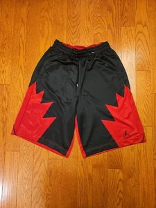 Jordan V Black Red Men's Retro Dazzle  Shorts - Picture 1 of 5