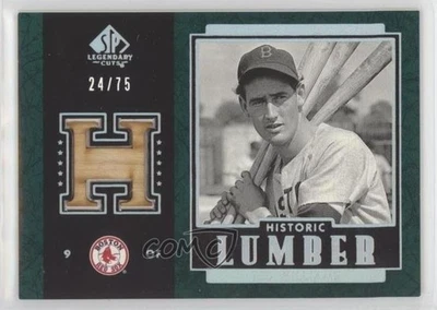 2003 SP Legendary Cuts Historic Lumber /75 Ted Williams #B-TW HOF - Image 1 of 2