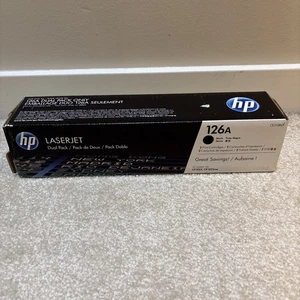 HP 126A Black Laserjet Print Toner Cartridge Genuine OEM CE310AD Opened - Picture 1 of 16