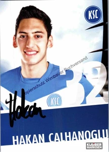 Original Autogramm Hakan Calhanoglu KSC /// Autograph signiert signed sig 343866 - Picture 1 of 2
