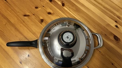 AMC Edelstahlpfanne Pfanne 28cm, 3L, Nr. 41094, mit Visiothermdeckel - Bild 1 von 4