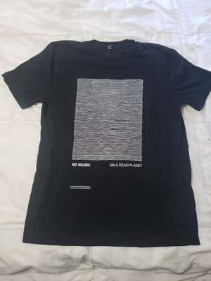 Joy Division Unknown Pleasures x No Music Collab Men's Black Shirt Size M - Image 1 of 4
