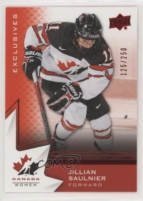 2020 Upper Deck Team Canada Juniors Women's WC Exclusives /250 Jillian Saulnier - Image 1 of 2