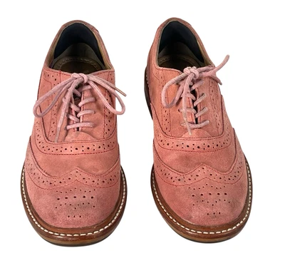 Fossil Batey Boyfriend Women loafer Shoes Size 6.5 pink Suede - Image 1 of 4