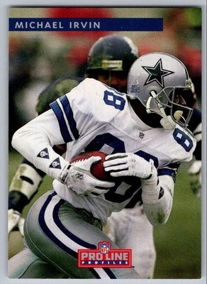 1992 Pro Line Profiles Michael Irvin Dallas Cowboys #289 - Image 1 of 2