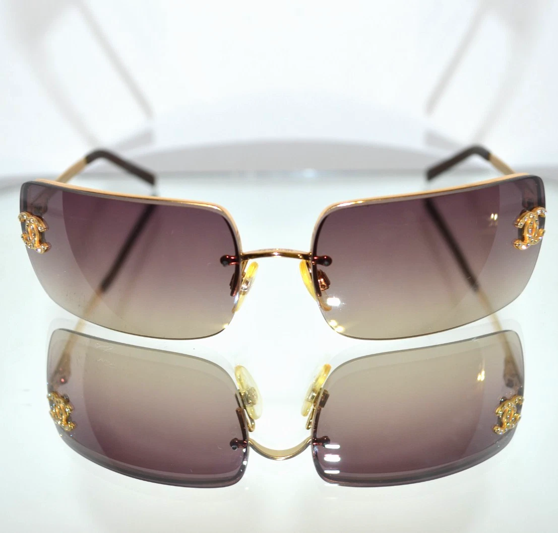 CHANEL Gold Vintage Sunglasses for Women for sale | eBay
