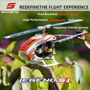 Goosky S1 2025 ORANGE Brand New Sealed Dual Brushless Helicopter BNF +Free Gift - Picture 1 of 5