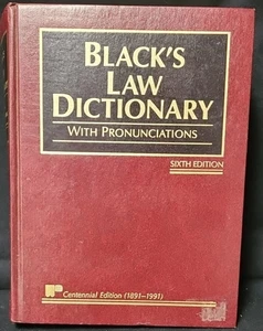 Black's Law Dictionary with Pronunciations (1990, Hardcover) 6th Edition - Picture 1 of 5