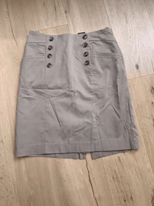 Brauner Edler Beiger H&M Midi Rock, Größe: 38/S/M Bleistiftrock Mit Schlitz - Bild 1 von 2