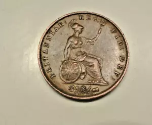 HALF PENNY VICTORIA 1853 XF40/TTB RARE - Picture 1 of 2
