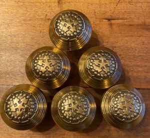 Antique Russell & Erwin “Century” Brass Door Knobs (I-11800) - Lot of 6 Knobs - Picture 1 of 2
