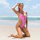 Wicked Weasel 819 Candy Kiss One-piece Multi-pink Size L Large Discontinued!!!!