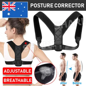 Adjustable Posture Clavicle Support Corrector Back Straight Shoulder Brace Strap - Picture 1 of 11