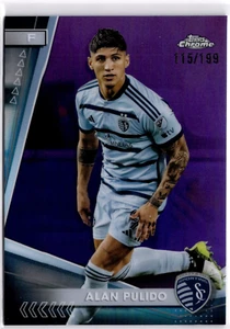 Alan Pulido 2024 Topps cromo MLS refractor púrpura #193 Sporting KC #115/199 - Imagen 1 de 2