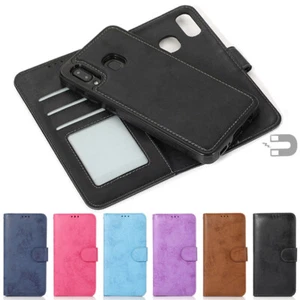 Removable Wallet Case Card Leather Flip Cover for Samsung Galaxy A20 A30 A50 A70 - Picture 1 of 38