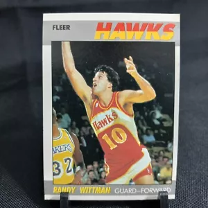 Randy Wittman 1987 Fleer NBA Basketball Card #126 (1A22) - Picture 1 of 3