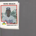 1987 ProCards Vero Beach Dodgers  team set Martinez Wetteland +