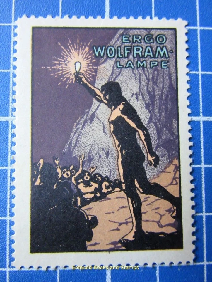 Cinderella/Poster Stamp - GERMANY - Ergo Wolfram Lampe - light globes - 9503 (*) - Image 1 of 1