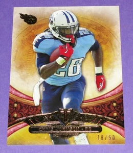 2013 Triple Threads CHRIS JOHNSON #92 Ruby SP/50 Tennessee TITANS East Carolina - Picture 1 of 2