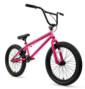 Elite 20" BMX Stealth Bicycle Freestyle Bike 1 Piece Crank Hottie Pink NEW