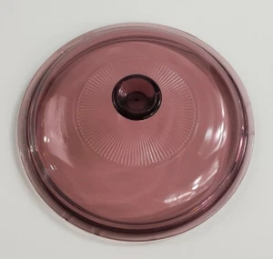 Pyrex Cranberry Glass Visions V 1.5 C - 6 7/8 Inch Inner Lip 7 1/4 Fits 1.5L Pot - Picture 1 of 4