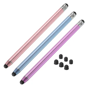 3pcs Stylet pour Tactile Écrans 6 Extra Conseils Précision, Rose Violet Bleu - Photo 1 sur 7