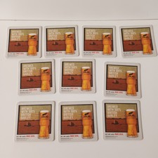 Carling Beer Set Of 10 Beer Coasters