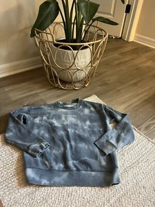 Abercrombie Sweatshirt Blue White Size 11/12 - Picture 1 of 5