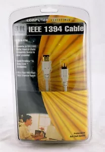 8 Fuß IEEE 1394 Kabel 6-polig auf 4-polig Sony i-Link & Apple Firewire Computerkabel - Bild 1 von 2