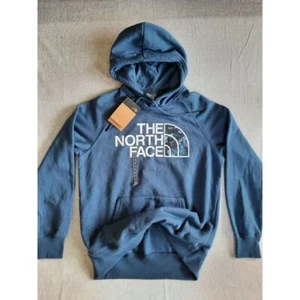 The North Face Damen Medium Art Logo Standard Fit Fleece Line Hoody Pullover blau - Bild 1 von 9