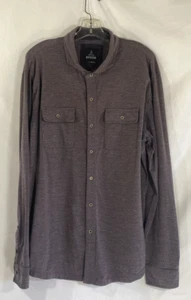 Prana Men's Knit Button Up Shirt size XL - Picture 1 of 5