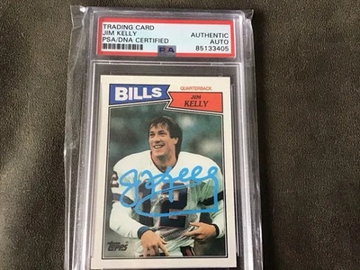 1987 Topps #362 Jim Kelly PSA/DNA Certified Autograph PSA - Image 1 of 2