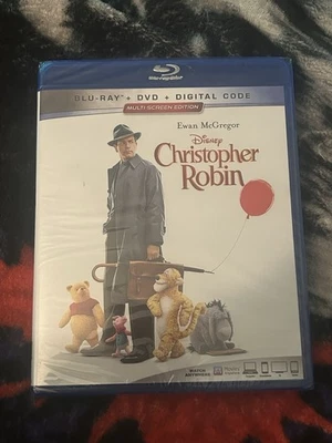 Christopher Robin (Blu-ray/DVD 2 Disc Set, 2018) Disney Includes Digital Code Foto 1 de 3