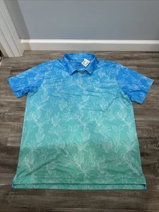 Chubbies Cantina Cooler Performance Polo Sz 2XL Gradient Cactus NWT - Picture 1 of 6