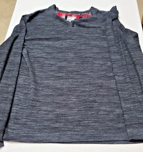 MUK LUKS Herren Butter Strick Pyjama Pullover Schwarz Langarm Medium - Bild 1 von 7