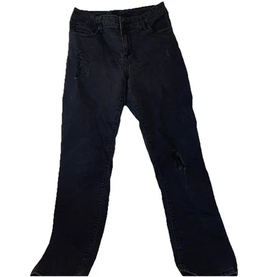 Kut From the Kloth Women’s Black Distressed Jeans Size 10 - Image 1 of 4