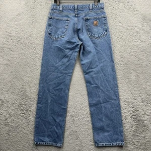 Vintage Carhartt Carpenter Double Knee Workwear Pants 32x32 Y2K Denim Work - Picture 1 of 8