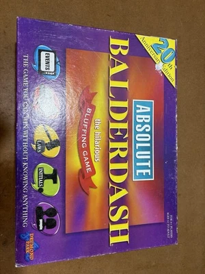Absolute Balderdash 20th Anniversary Edition Board Game Used Complete Good - Image 1 of 4