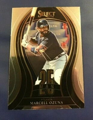 2021 Panini Select # 25M-23 MARCELL OZUNA 25 Man Atlanta Braves - Image 1 of 2