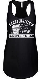 Frankenstein Funny Famous Monster Puns Horror Dad Joke Classic Racerback Tank - Picture 1 of 3